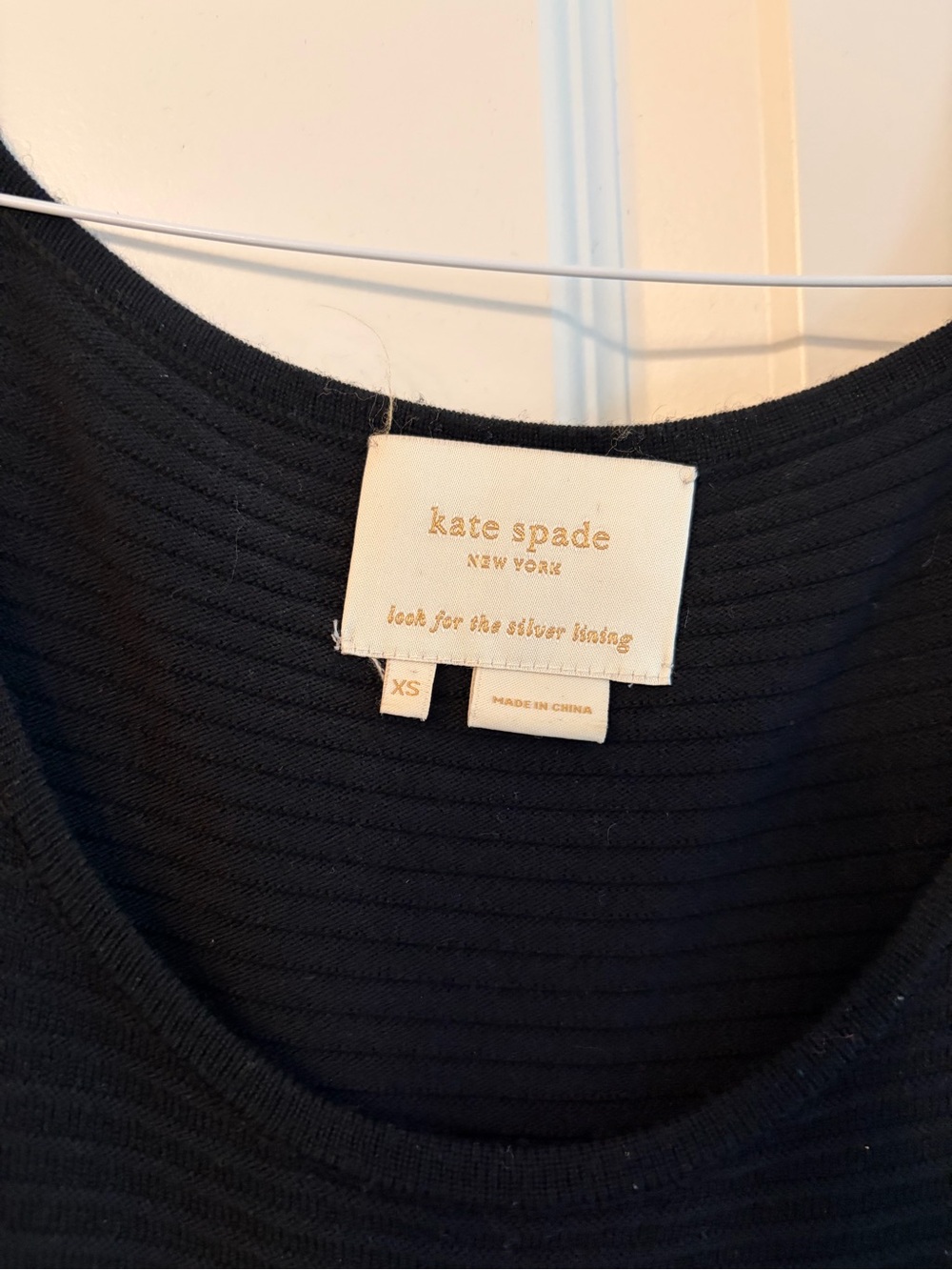 Kate Spade ♠️ Knit Black and White Dress - Picture 4 of 7